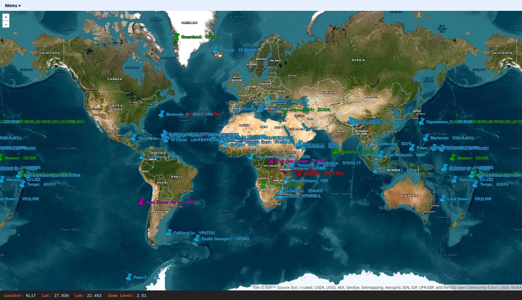 OpenLayers map